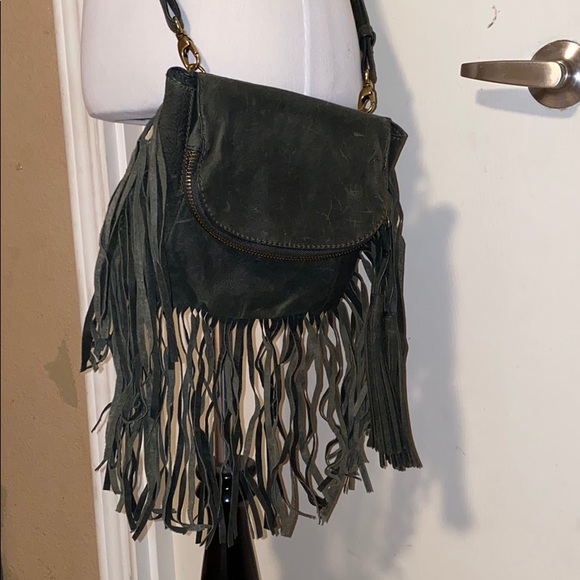 New Cynthia Vicent leather boho fringe crossbody - Picture 9 of 9